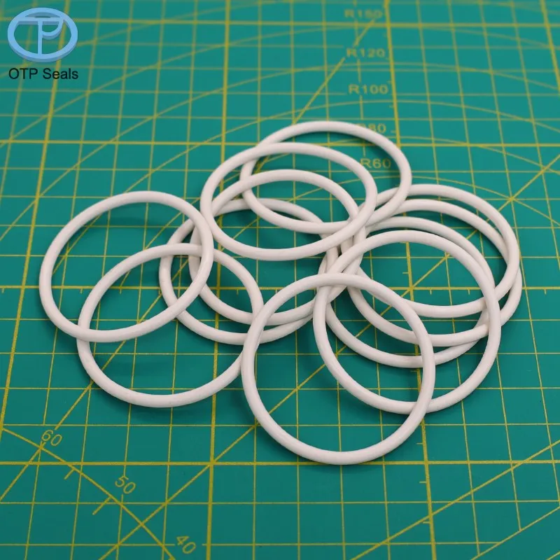 

FKM milky white O-Ring Fluorine rubber seals 41*3mm ID*CS heat-resistant corrosion resistance non-standard factory customized