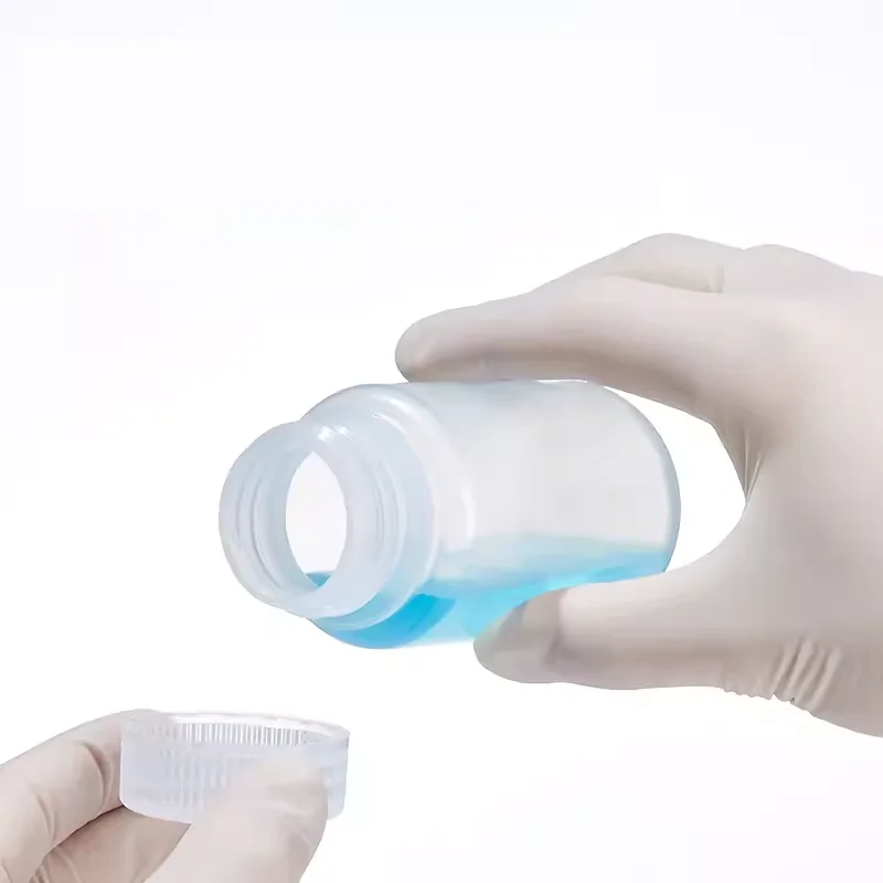 10PCS PE plastic reagent bottle sample bottle large mouth wide mouth bottle laboratory chemical liquid sampling bottle