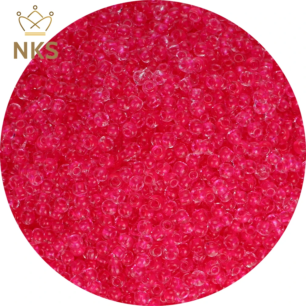NKS 1000pcs 2mm Transparent Glass Seed Beads DIY Bracelet Necklace Beads For Jewelry Making DIY Earring Necklace