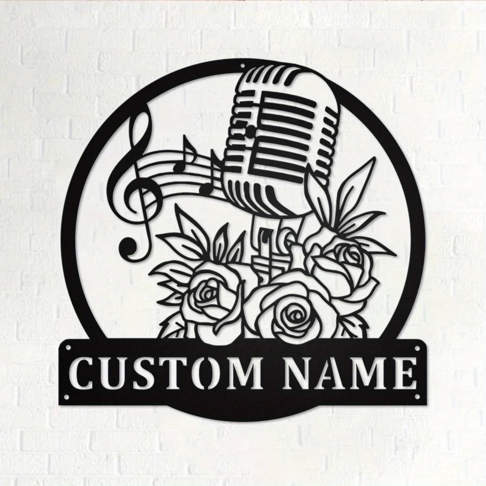 

Exclusive Customizable Metal Sign with Personalized Music Silhouette Ideal for Indoor Outdoor Decor Holiday Party Gifts