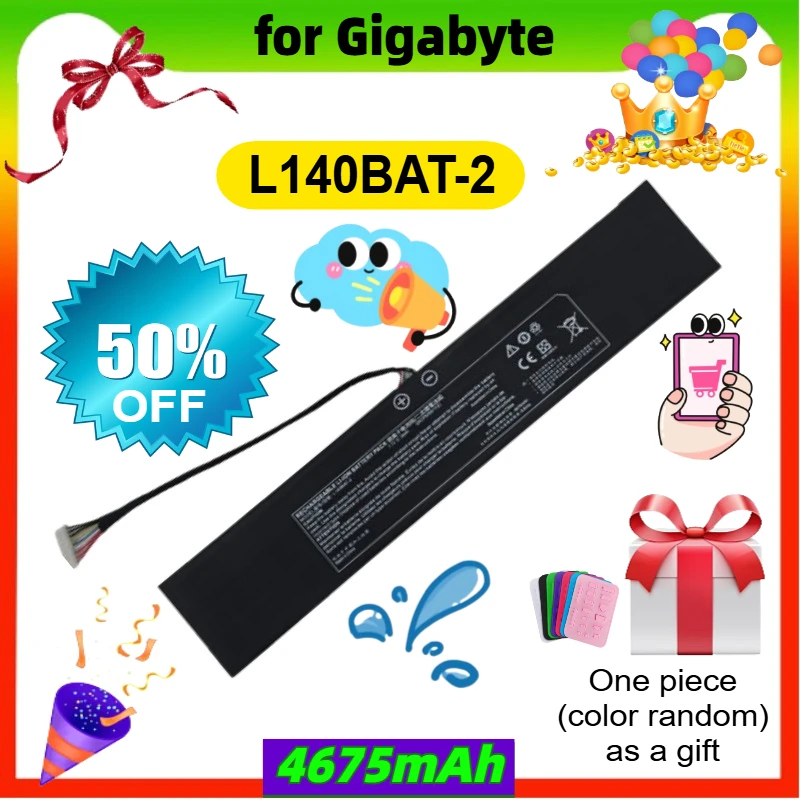 

L140BAT-2 Laptop Battery for Gigabyte RC14 U4UD Laptop Rechargeable Li-Polymer Battery