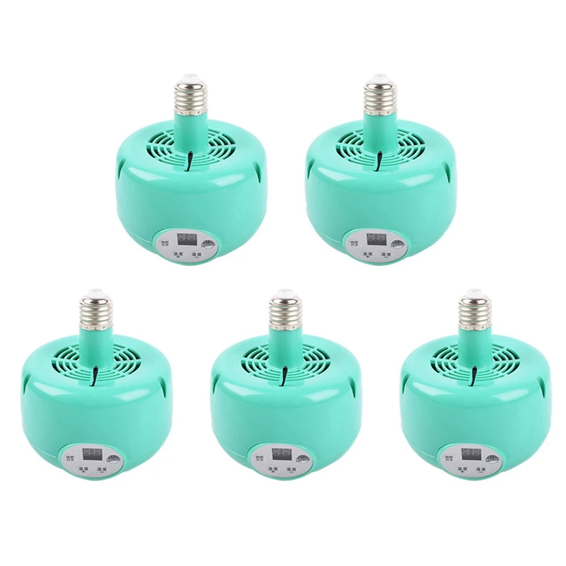 

5X Heating Lamp Farm Animal Warm Light For Chicken Piglet Dog Pet Thermostatic Temperature Controller For Incubator