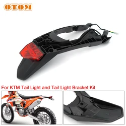2024 Motorcycle Accessories Tail Light Led And Taillight Bracket Assembly Number Plate Holder Rear Fender For KTM EXC EXCF XCW