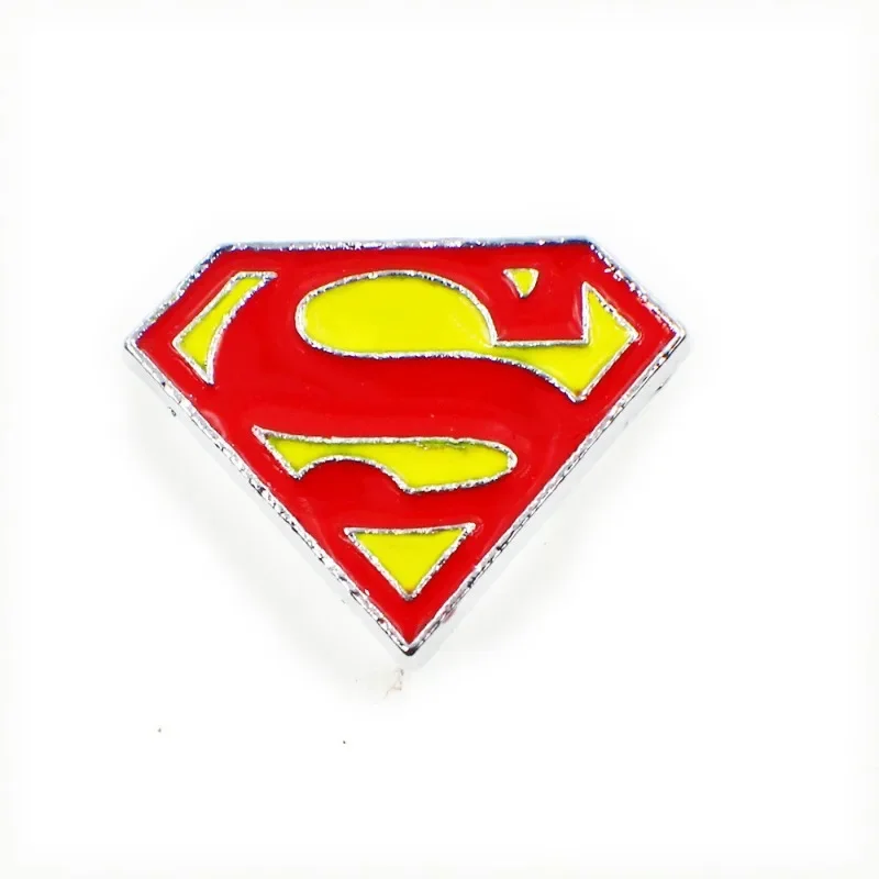 8mm Enamel Spiderman Superman Charms Accessories Suitable for Wrist Bracelets DIY Disney Bead for Jewelry Making Kids Gifts