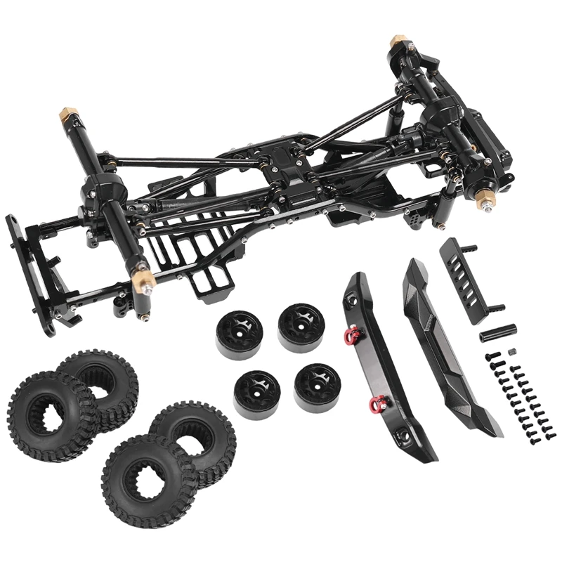 Aluminum Alloy Assembled Frame Chassis Kit For Axial SCX24 AXI00006 Bronco 1/24 RC Crawler Car Upgrade Parts