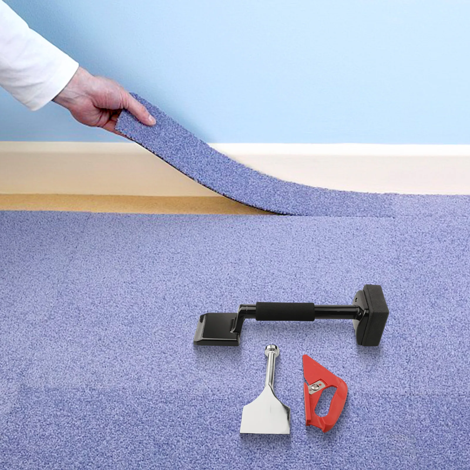 Carpet Installation Kit Carpet Stretcher Carpet Installation Projects Effortless Carpet Laying High-Quality Carpet Trimmer