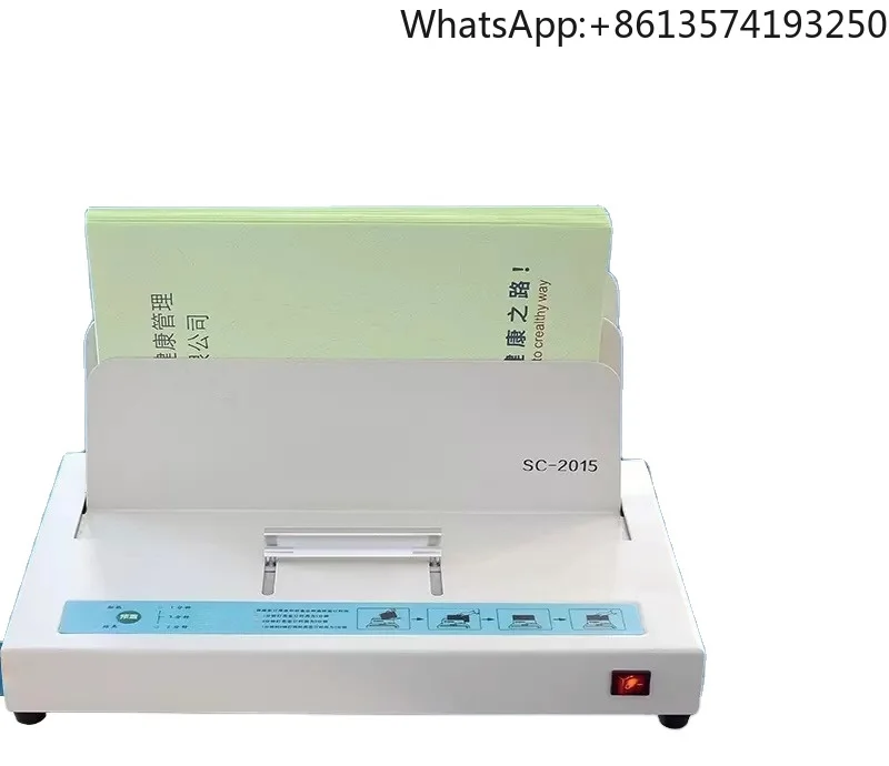 Fully Automatic Hot Melt Glue Binding Machine, No-drill Document/voucher/book Sealing Machine