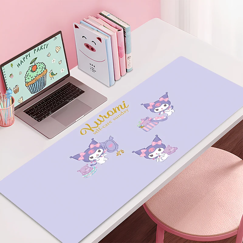 Grande Personalizado Gaming Mouse Pad, Tapete De Mesa, Teclado Do Jogo, Sanrio Coaster, Decoração Da Casa, Kawaii Estilo Menina, Kulomi Escritório