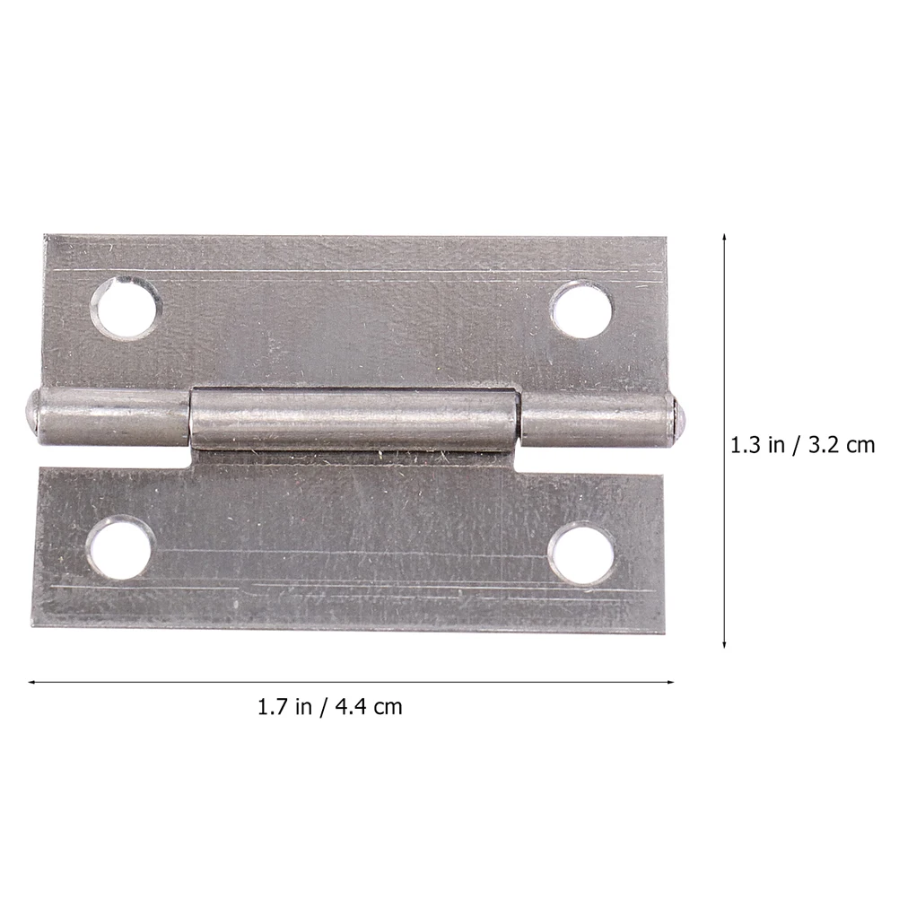 

40 Pcs Furniture Hinges Durable Rust Resistant Cabinet Cupboard Mini Iron Hardware Wardrobe Bookcase Shoe Cabinets
