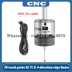 Cnc 2024 mais recente WP-500 v6 anti-rolo 3d edge finder sonda de toque para encontrar a sonda central de mesa compatível com mach3 e grbl