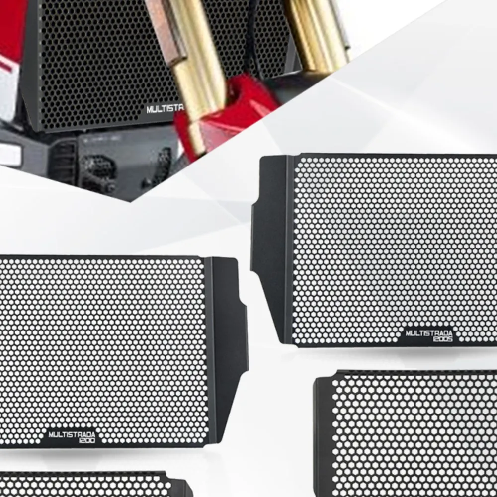

For Ducati Multistrada 1200s 1200S Touring ABS S Sport/Pikes GT Radiator Guard Cover 2010 2011 2012 2013 2014 Oil Cooler Protect