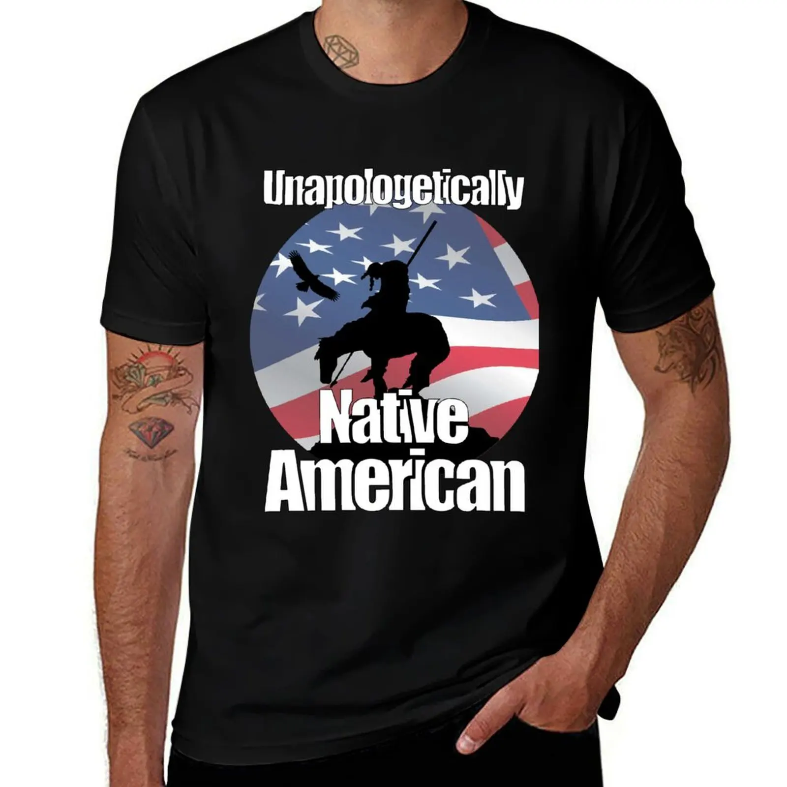 End of the Trail Unapologetically Native American T-Shirt Trendy Print Short Sleeve T-Shirt