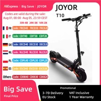 JOYOR T10 Adult Electric Scooter 1000W*2 Motor 60V18AH Battery Off-Road Escooter 10\
