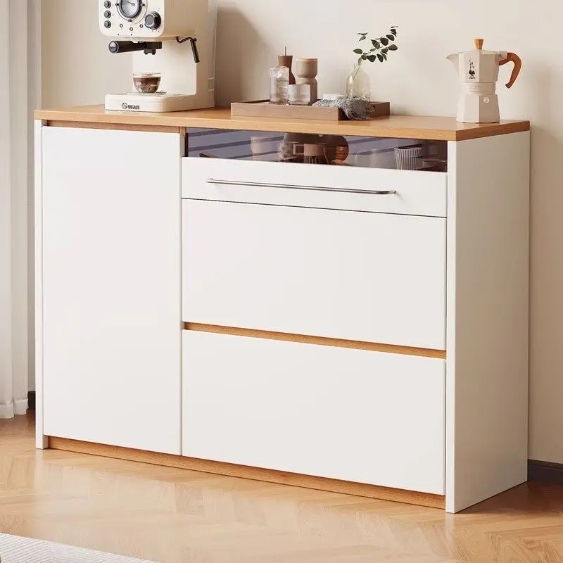 Solid wood cabinets, home living room opposite door storage cabinet, floor-to-ceiling moisture-proof cabinet, balcony entrance