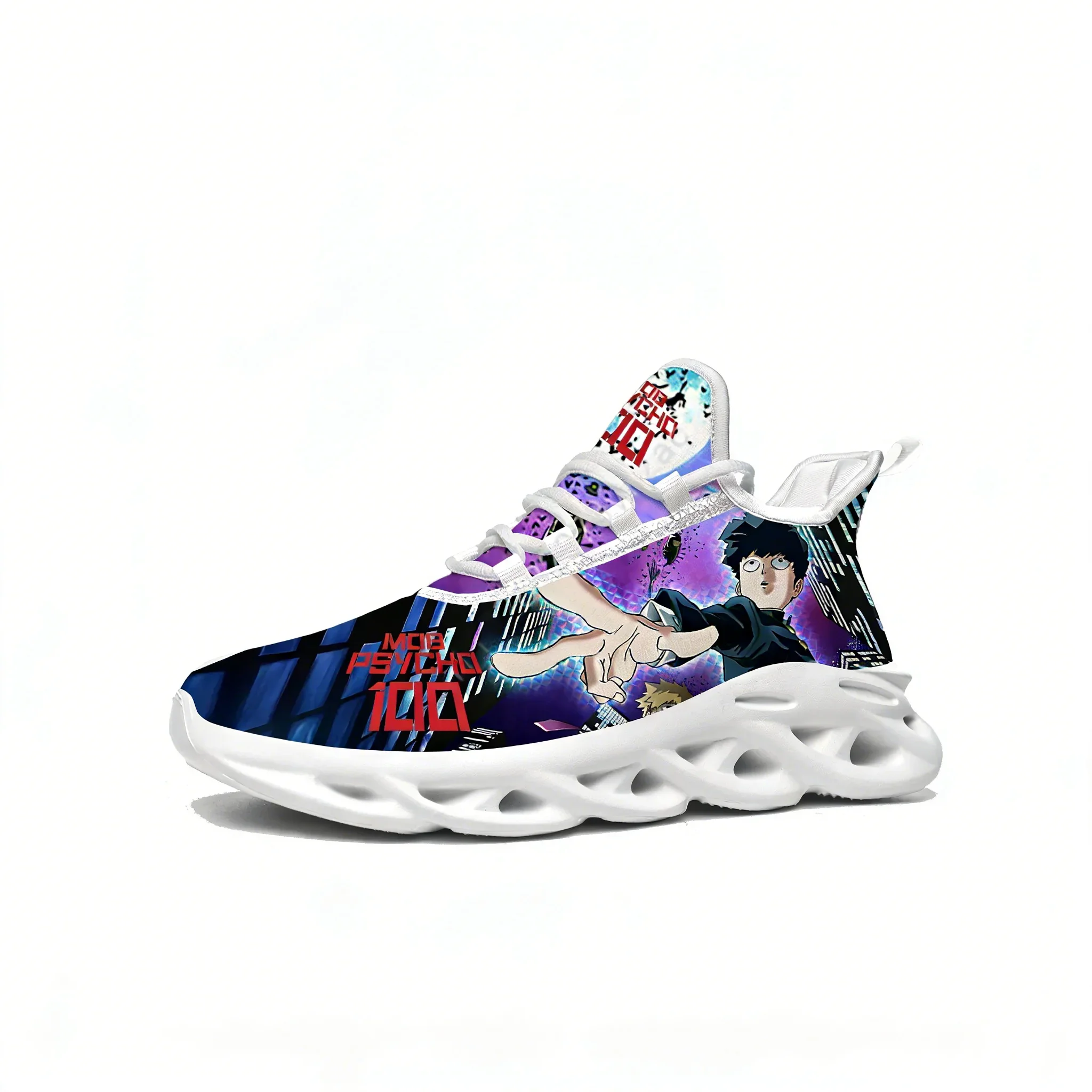 

Mob Psycho 100 Flat Sneaker Shoes Mens Womens Sports Shoe High Quality Personalized Comfortable Sneakers Custom Made Footwe