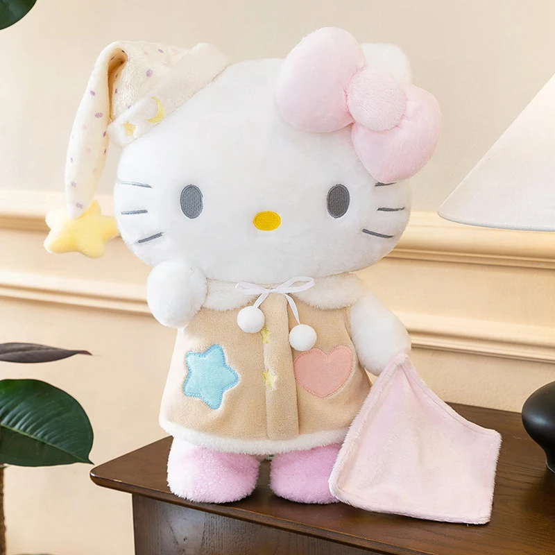 

Мягкая плюшевая игрушка Sanrio Hello Kitty 60 см, подушка для сна, подарок на день рождения для детей, милая мультяшная кукла, подушка для дневного сна для девочек, декор для кровати