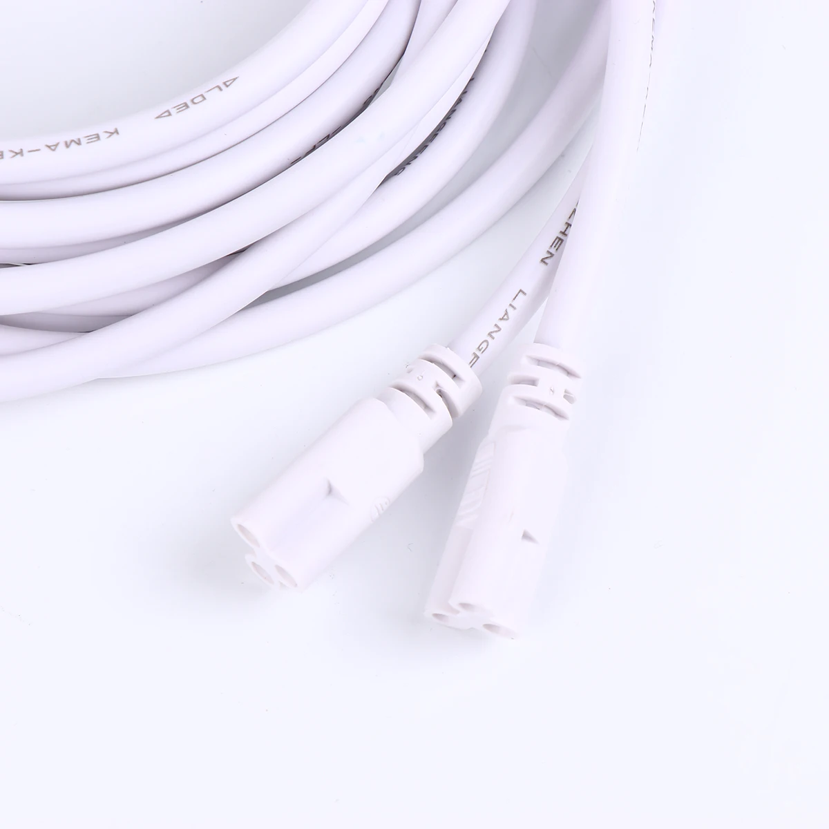 

2M LED Power Wire Double-ended Cable for T5 Double-Ended Cable Light Tube Connector Cords Socket Fittings LED Lamp Wire