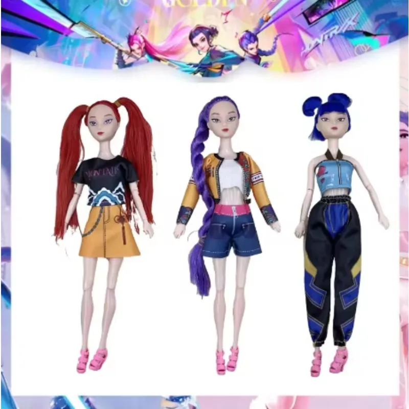 Hot Kpop Demon Hunters Cartoon Idol-poppen Hoogwaardige poppen met muziekthema en accessoires voor entertainmentcollectie voor kinderen