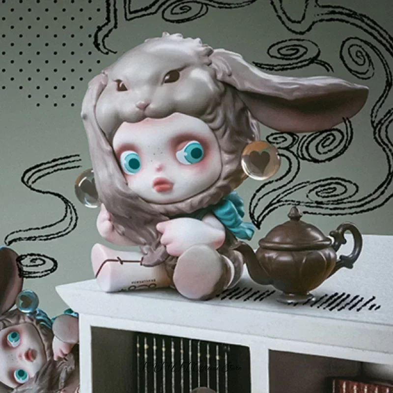 

POP MART SKULLPANDA Everyday Wonderland Series, натуральная слепая коробка, загадочная коробка, кавайные украшения, фигурки, домашний декор, настольная модель