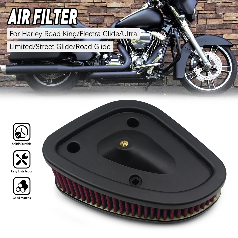

Motorcycle Air Filter Cleaner For Harley Davidson Touring 2017-Up