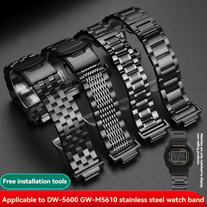 Modified stainless steel bracelet Watchband For Casio G-SHOCK GA-2100 GM2100 GM-110 GA110 DW5600 series Metal WatchStrap