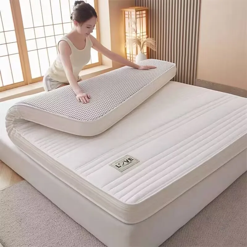 

Coconut Mattress Cushion Sponge Latex Bed Mattresses Tatami Individual Hard Topper Thick Mat Sleeping Pad Home Bedroom Furniture