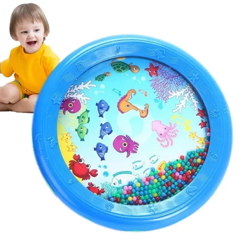 Ocean Sound Drum Educational Musical Instrument Percussion Gentle Sea Sound Music Gift Animal Graphic Sea Drum Instrument