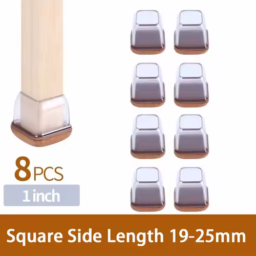 8PCS Upgraded Chair Leg Covers Silicone Anti-Slip Felt Furniture Feet Protectors from Scratches for Hardwood Floor Reduce Noise - Image 22