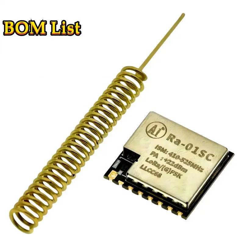 Original Ra-01SC LoRa Spread Spectrum Wireless Module LLCC68 Core Chip 433MHz for Southeast Asia Middle East Area