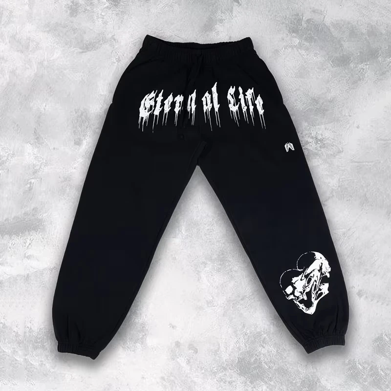 2025 ربيع جديد الرجال Sweatpants أوروبا والولايات المتحدة الرياضة الطويلة الترفيه اللياقة البدنية سروال التدريب رياضة رجل السراويل
