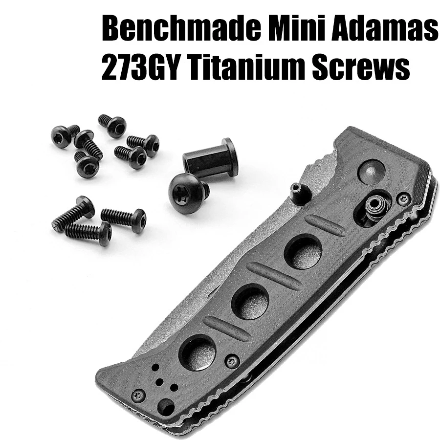 Full Set of  Folding Knife Handle Titanium Alloy Screws for Benchmade Mini Adamas 273 Knives DIY Making Modify Accessories Nail