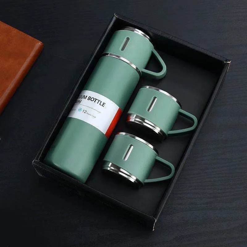 

Corporate Business Stainless Steel Vacuum Flask Thermos Mug Gift Set