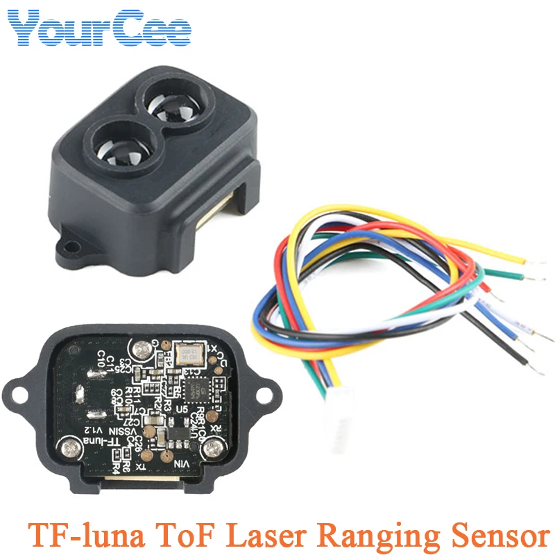 Moduł czujnika laserowego ToF TF-luna 8M Odległość Lidar Komunikacja UART I2C IIC 8 metrów