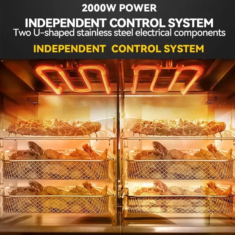 New Hot Sale 24L Air Fryer Oven Without Oil Large Capacity Electric Deep Fryer With Digital Control