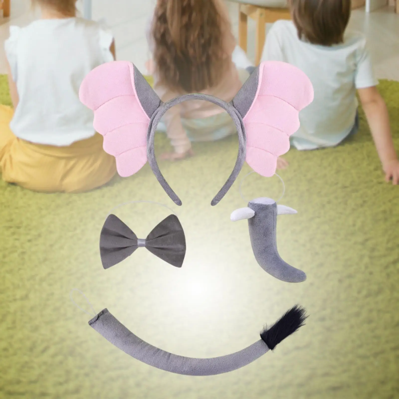 

Elephant Costume Cute Cartoon 4Pcs/Set for Prom Party Festival Carnival New Year