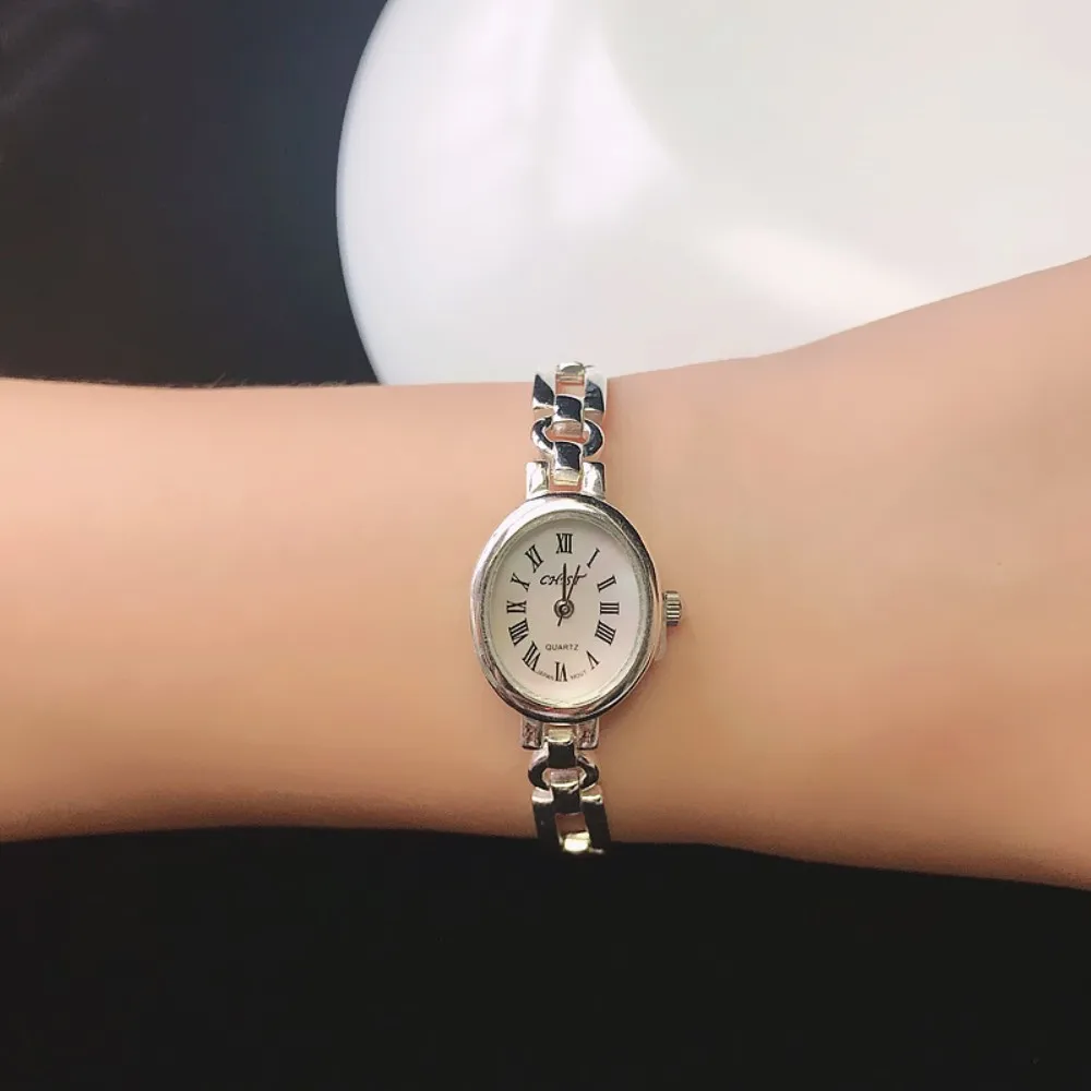 BOCAI S925 Sterling Silver Bracelet For Women Fashion Simple Elegant Popular Thai Silver Watch Strap Pure Argentum Hand Chain