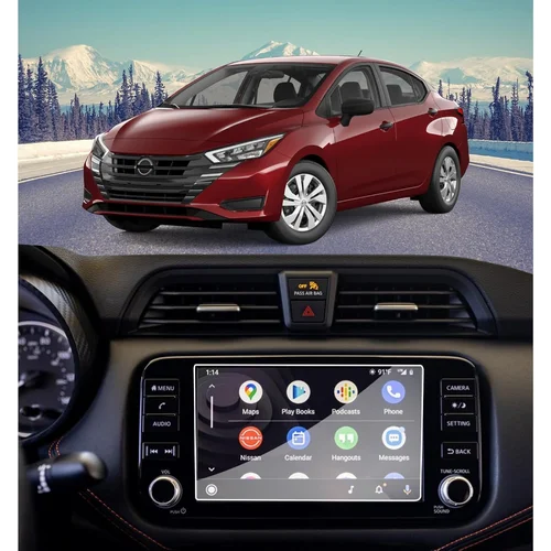 Protector de pantalla de 8 pulgadas para Nissan Versa SR Kicks SV/SR 2020-2025, película protectora de vidrio templado, accesorios de navegación GPS para coche