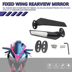 Motorcycle Rearview Mirror Wing For Suzuki GSX-R GSXR 600 700 1000 1300 K1 K2 K3 K4 K5 K6 K7 K8 K9 K10 K11 360° Rotating Mirror