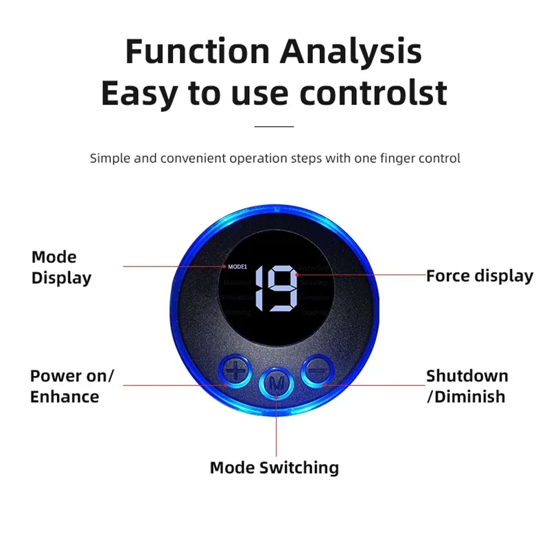 المحمولة الرقبة مدلك EMS العضلات محفز الكهربائية عنق الرحم الذراع الساق تدليك التصحيح منخفضة التردد نبض لتخفيف الآلام وسادة مساج #6