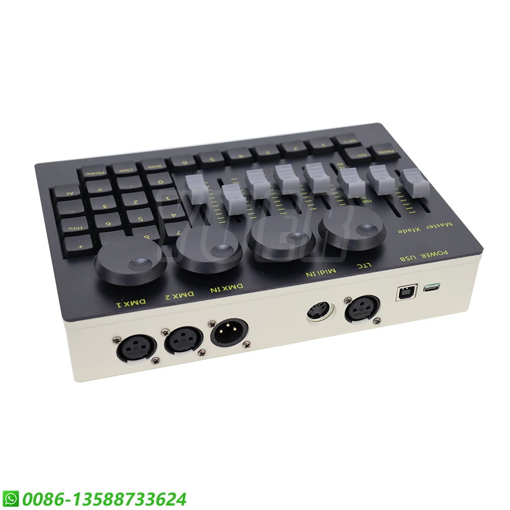 Imagem -03 - Mini Comando Asa Console Conector Usb no pc Computador Stage Light Controller Festa Laser Effect Dmx512 Controlador Novo