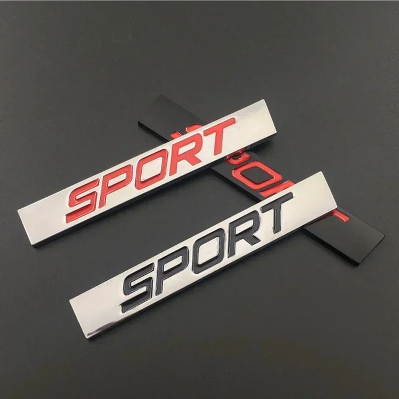 3D Metal Sport Logo Rear Trunk Emblem Badge Car Fender Sticker Decals For Toyota Honda Nissan VW Audi Sport Accessories view 5