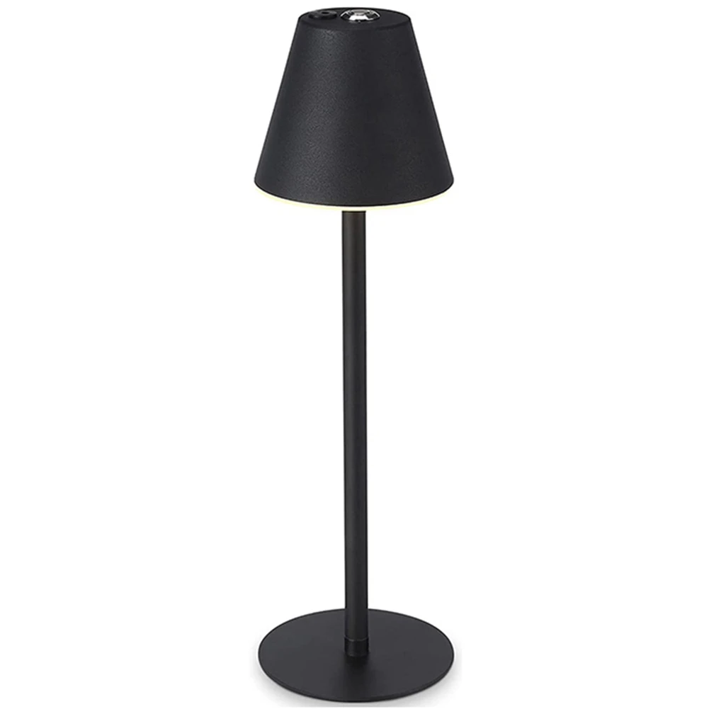 

LED Hotel Coffee Restaurant Qing Bar Decorative Atmosphere Table Lamp European Bar Small Night Lamp(Black)US Plug