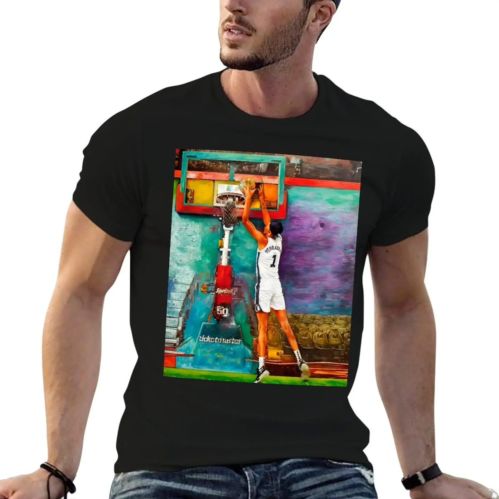 Victor Wembanyama - Paint Art T-Shirt man t shirt custom shirt mens champion t shirts