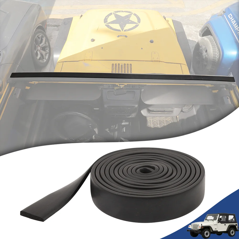 

5M Car Roof Soft Rubber Strip Pad for Jeep Wrangler TJ 1997 1998 1999 2000 2001 2002 2003 2004 2005 2006 Exterior Accessories