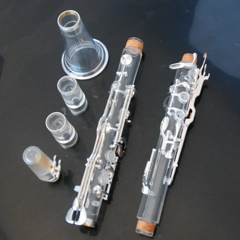 High Quality Turkish System Transparent G Clarinet Silver Plated 18 Keys Instrument