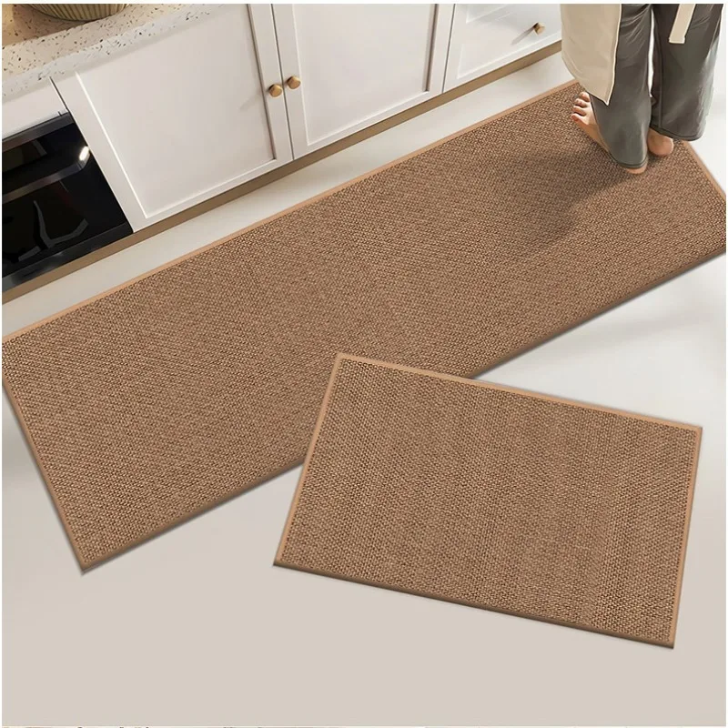 2024 new minimalist style rubber backed solid color carpet Printing process Anti slip and water absorbing rugs living room