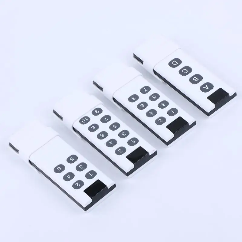 433MHz Wireless Learning Code Digital Remote Control Transmitter For Long Distance Wireless Remote Control With 4/6/8/10 Key