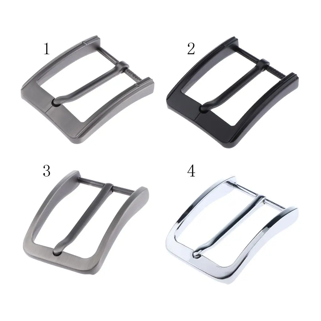 Classic 4 Colors Mens Alloy Belt Buckle Single Prong Rectangular Fits 38-39 Mm/1.5-1.54 Inch Wide Belts