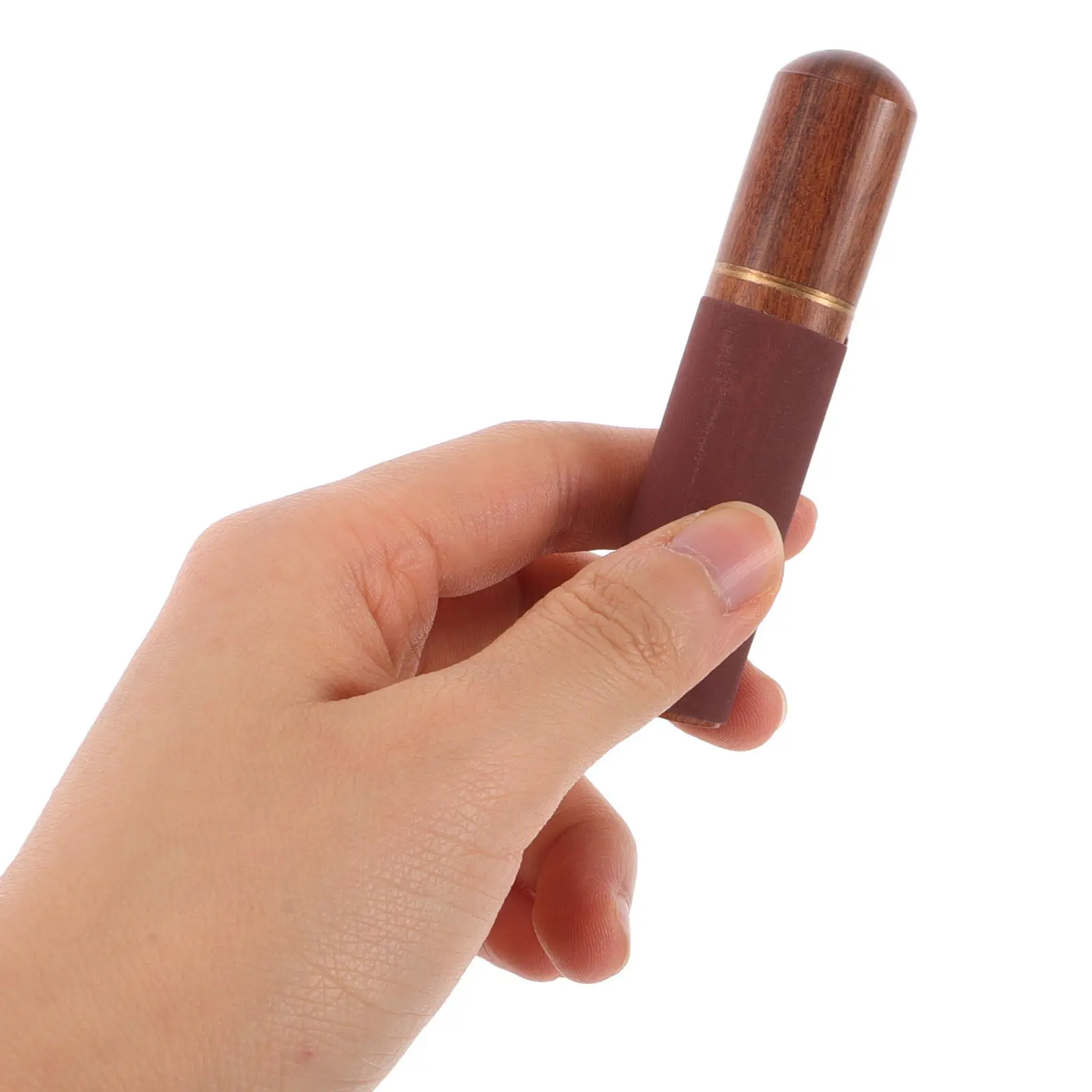 Portable Wooden Match Storage Tube Vintage Camping Fire Starter Organizer Compact Moisture Proof Outdoor Survival Gear Toothpick