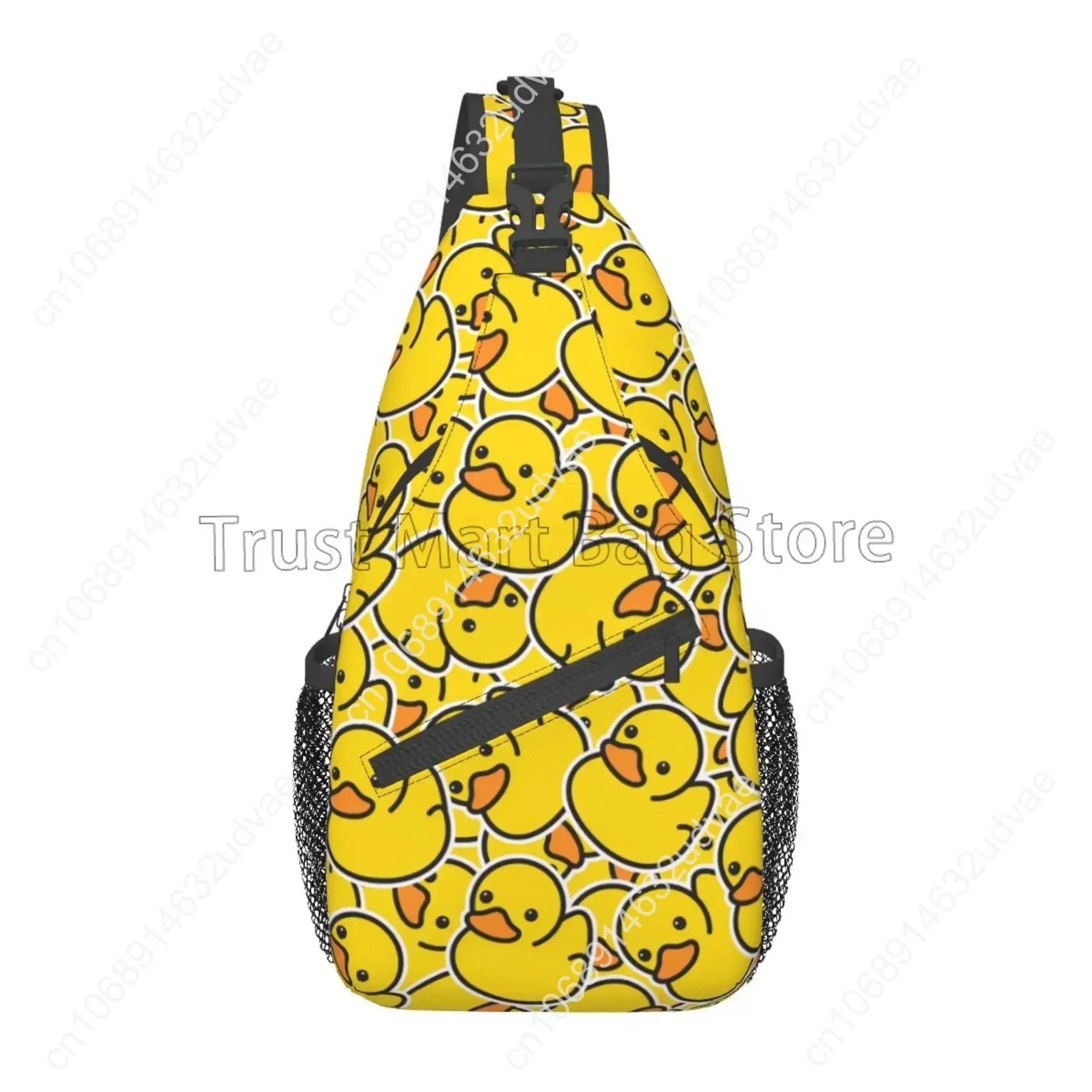 Funny Yellow Ducks Sling Bag Crossbody Backpack Hiking Travel Daypack Chest Bag Lightweight Shoulder Bag for Men Women